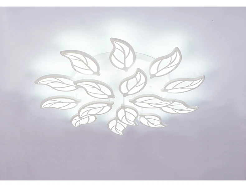 Современный светодиодный светильник для гостиной, спальни, столовой, белая Потолочная люстра с подсветкой