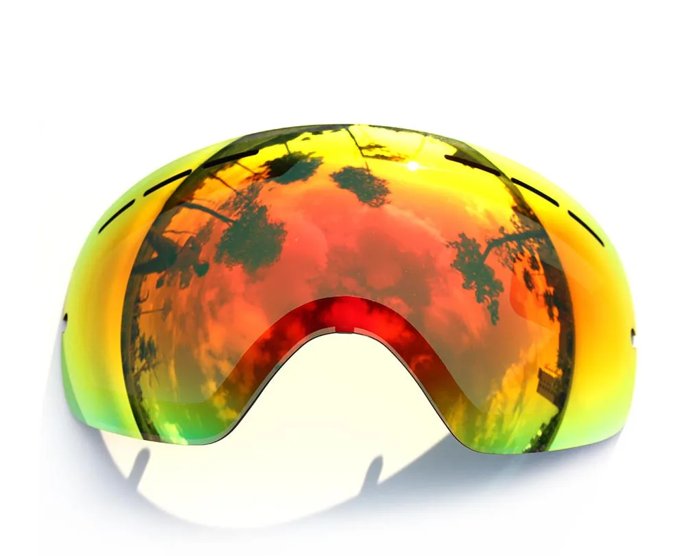 Lens for ski goggles COPOZZ GOG-201 anti-fog UV400 large spherical ski glasses snow goggles eyewear lenses