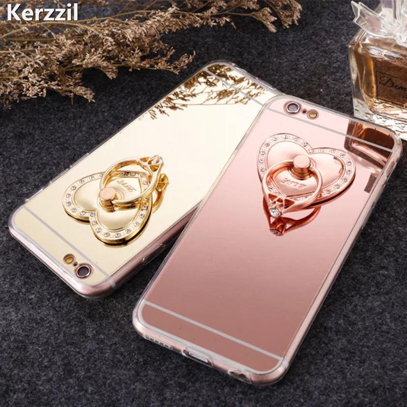 Metal shell with mirror holder for iphone|case for iphone|case pluscase ...