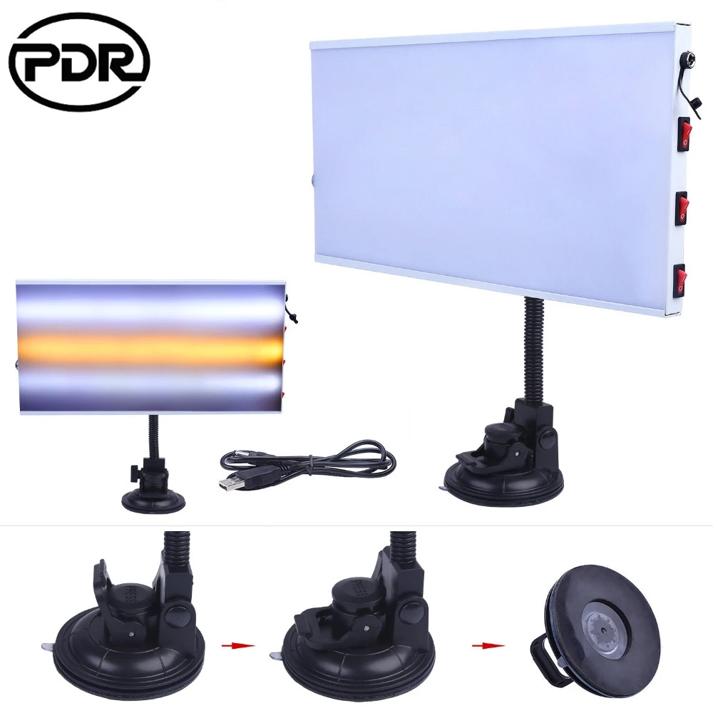 

PDR Tools LED Aluminum Alloy Light Dent Repair Hail Removal Line Board Paintless Scratch Reflect Line Board Dent Removal Tools