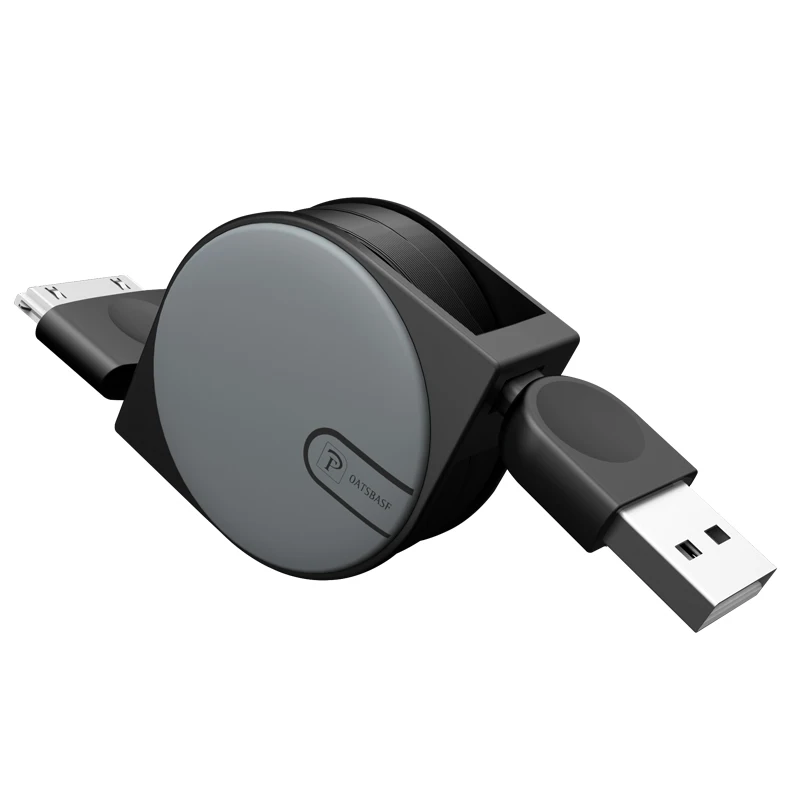 OATSBASF USB кабель для быстрой зарядки для iPhone 3g S 4 s 4S 3g iPad 1 2 3 iPod выдвижной 30 Pin зарядное устройство адаптер синхронизации данных - Цвет: White