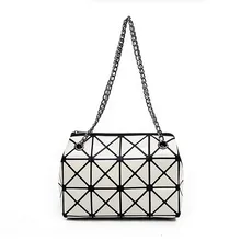 Fashion Variety shape silver messenger shoulder chain bags with crossbody bags for women small Flap high quality zipper handbags