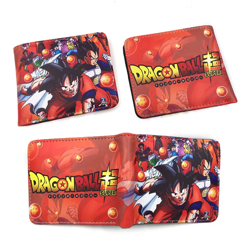 Cartoon Purse Anime PU Leather Wallet with Coin Pocket Card Holder Bags for Kid Teenager Men Women Short Wallets