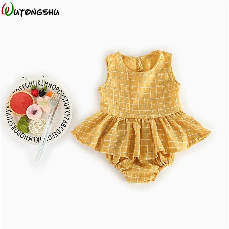 Beli Bunga Bayi Bayi Bayi Gadis Pakaian Set Musim Panas Fotografi Kapas Bayi Pakaian 0 3Y Bayi Gadis Gaun + Celana Pendek 2 Pcs set