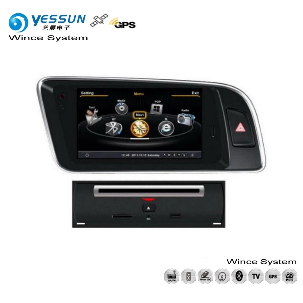 Perfect YESSUN For Audi Q5 2009~2013 - Car Wince Multimedia Radio CD DVD Player GPS Navi Map Navigation Audio Video Stereo System 1
