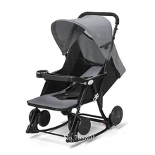2 в 1 детская коляска, может меняться на детскую качалка-колыбель, компактная складная детская коляска с подушкой в подарок, новорожденное детское удобное кресло