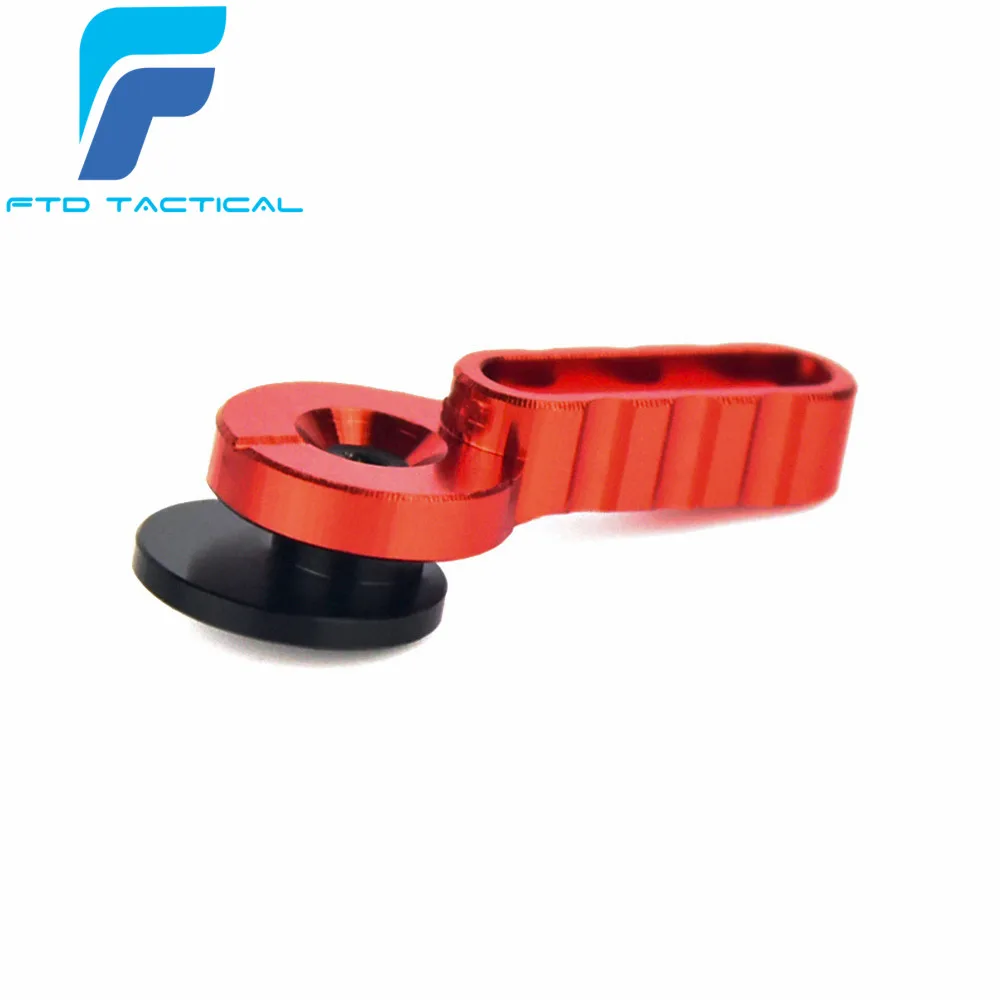 

CNC Aluminum M4 AEG series Safety Selector Lever Red
