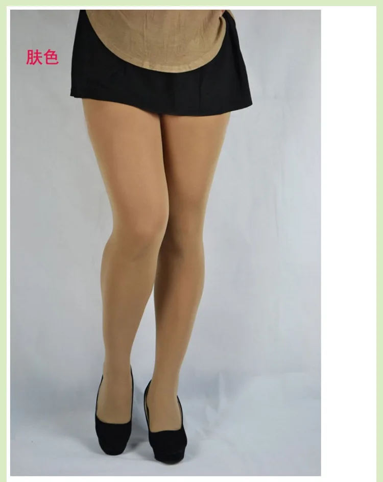 Sexy Women Stockings High Waist Shiny Glossy Plus Big Size Stockings