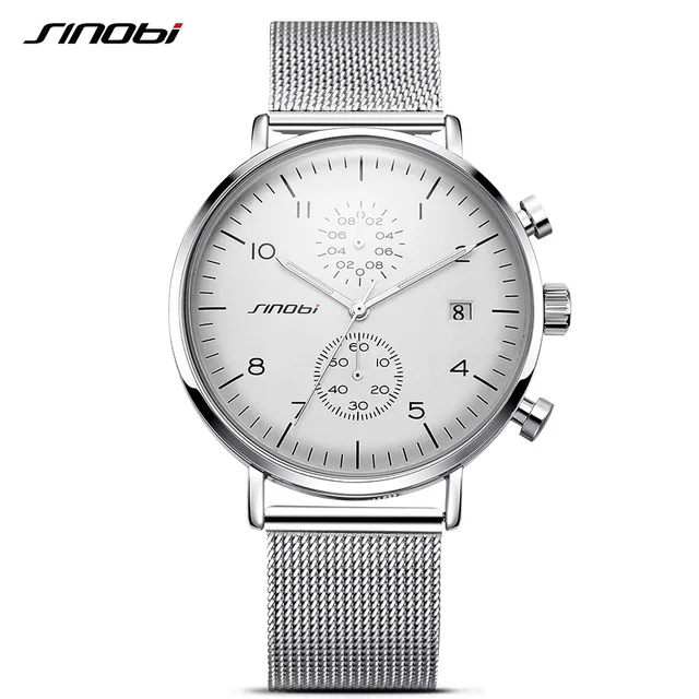 SINOBI 2017 Mens Watches Top Brand Luxury Business Quartz Watch Luminous Pointer SINOBI 2017 Mens Watches Top Brand Luxury Business Quartz Watch Luminous Pointer