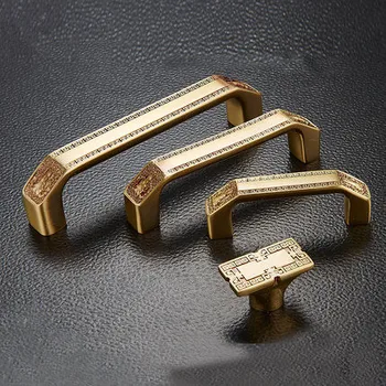 

UNILOCKS New High Quality European Classic Pure Copper Cabinets Handle/Pull Handle Knob