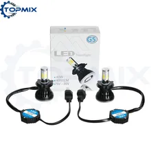 Супер яркий 80 Вт 8000LM G5 Авто светодио дный H4 HB2 9003 6000 К 360 градусов светодио дный фар автомобиля Комплект Высокое ближнего света фар лампы White