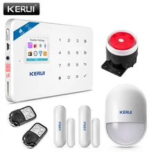 2017 Kerui W18 Беспроводной Wi-Fi GSM IOS/Android App Управление ЖК-дисплей GSM SMS Защита от взлома Системы для дома безопасности