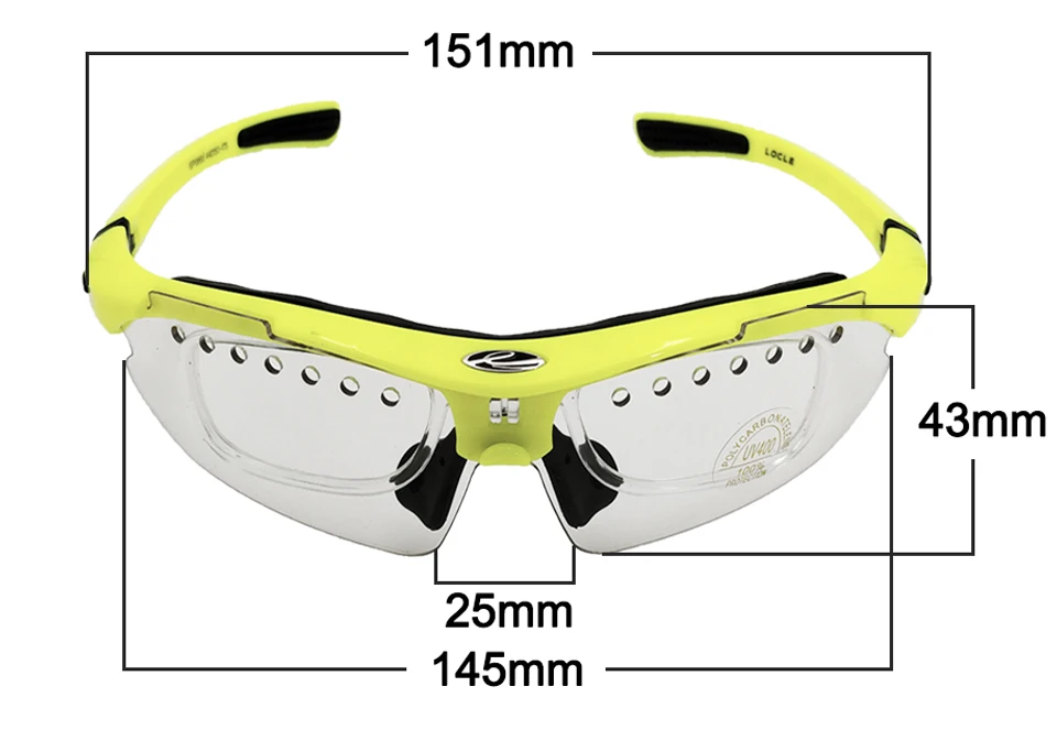 LOCLE Photochromic Cycling Bicycle Bike Glasses Outdoor Sports Bicycle Bike Sunglasses Goggles Bike Eyewear UV400 Gafas Ciclismo