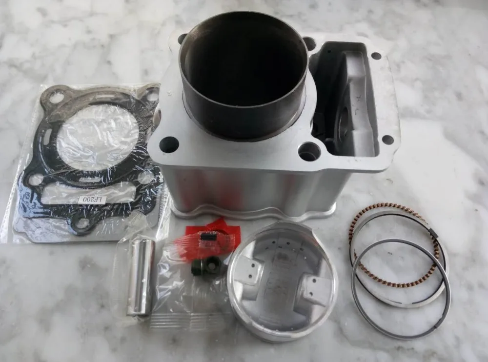 

Water Cooled Cooling LIFAN LF200 ZONGSHEN CG ZS 200 63.5MM 197CM3 Motorcycle Cylinder Kits With Piston And 15MM Pin