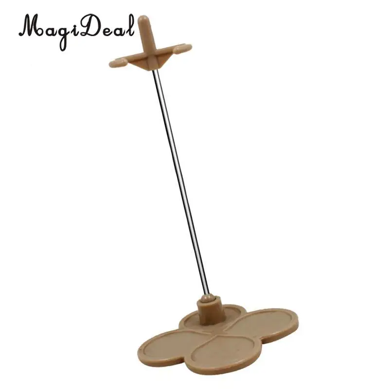 Light Brown Plastic Clover Base Display Stand Holder for 12' Neo Blythe Doll or Licca Kurhn DAL Obitsu 