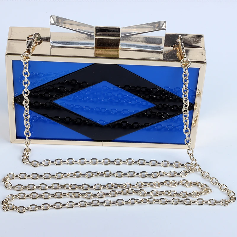 Вечерний Клатч Акриловые Решетки Цепи путешествия и Crossbody Сумочка Курьерские сумки Для женщин Мужская тотализаторов студент бумажник копилку
