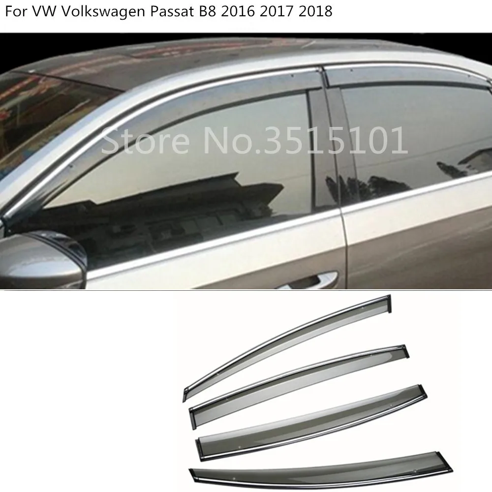 car body styling cover Stick lamp plastic Window glass Wind Visor Rain