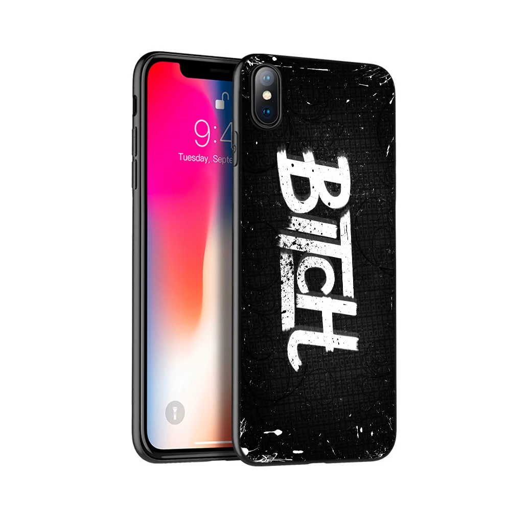 Черный чехол ТПУ для iphone 5 5s se 6 6s 7 8 plus x 10 чехол силиконовый чехол для iphone XR XS 11 pro MAX чехол режим сука на розовом boos - Цвет: 13339