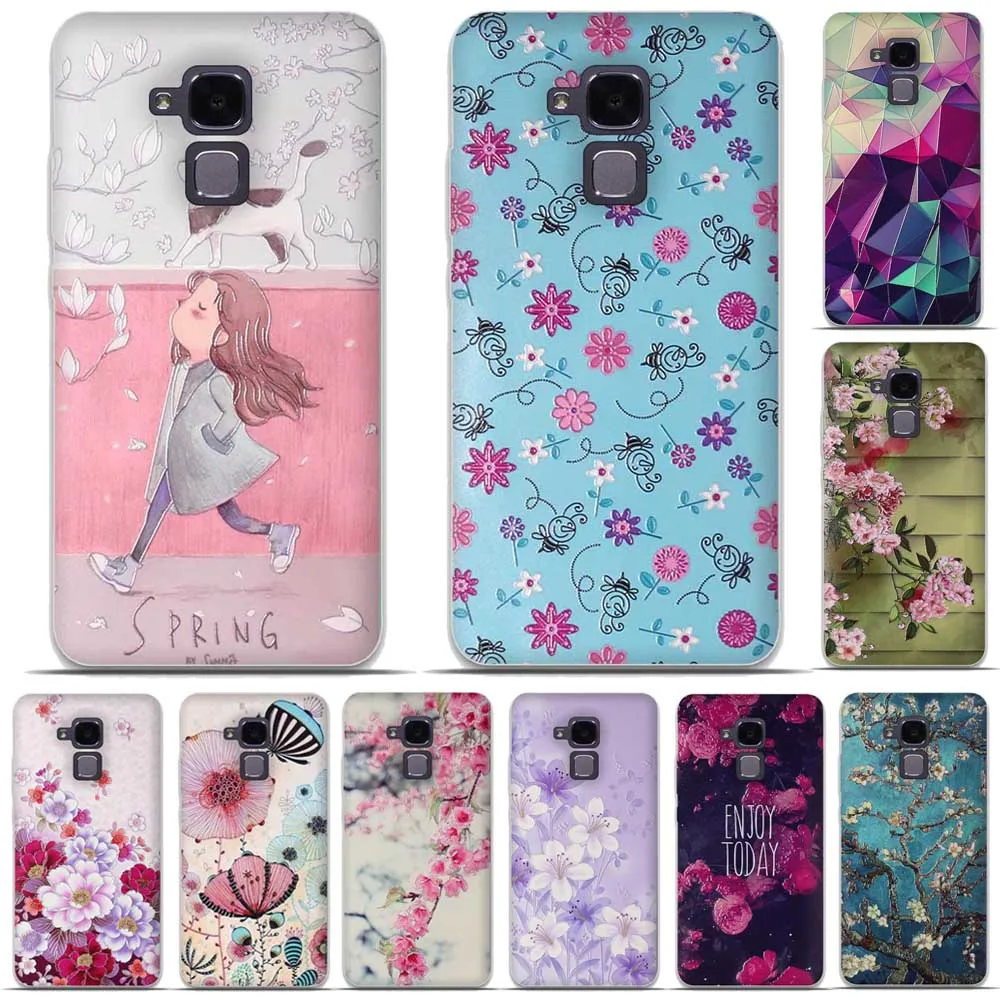 

3D Phone For Coque Huawei Honor 5C Case For Huawei Honor 5C Cover Silicone Soft TPU For Honor 5 C Huawei GT3 Case Funda 5.2"