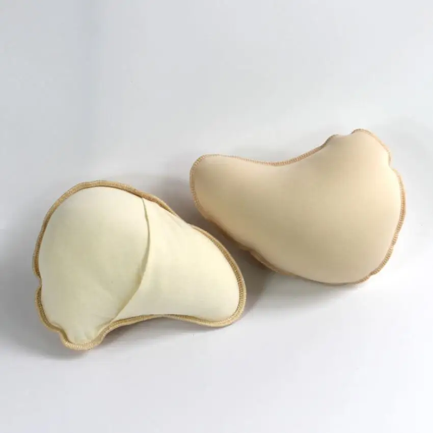 Silicone Breast Forms and the Blue Mastectomy Bra 95C has Pocket