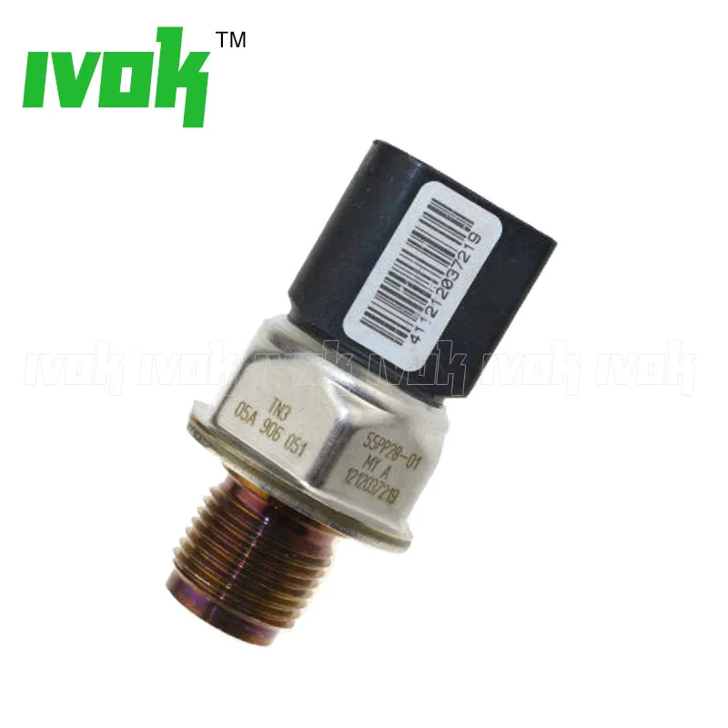 

Free Shipping Genuine Fuel Rail Pressure Sensor For VAG VW Touareg TOUA Engine 13062 13070 05A906051 55PP28-01