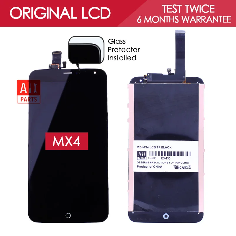 5 36 inch 100 Test Original Brand TFT 1920x1152 Digitizer LCD For MEIZU MX4 LCD Display