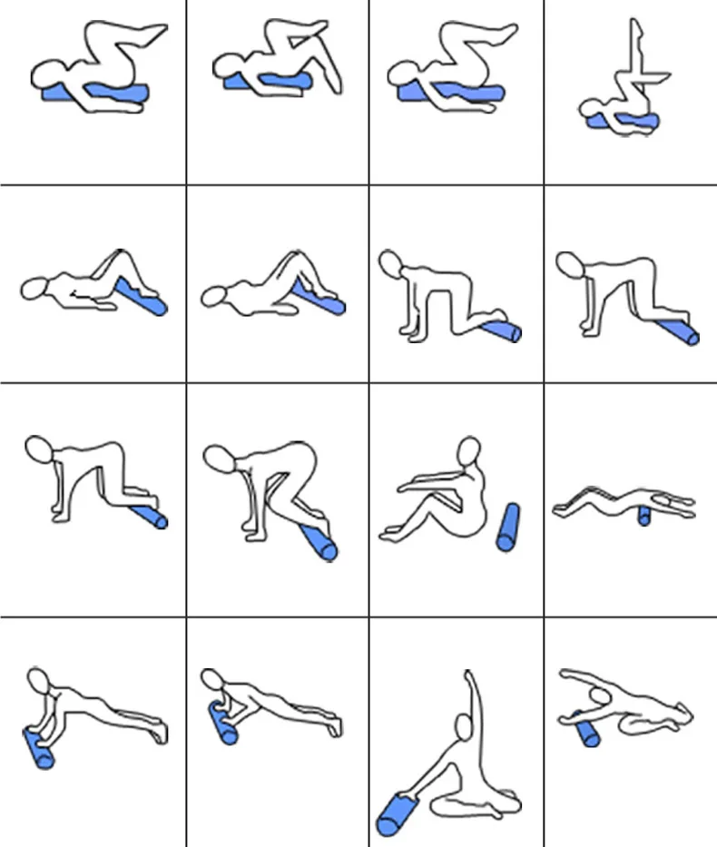 60 см массажный валик EVA высокой плотности ролик для пилатеса пена ролик для массажа растяжения Фитнеса Йоги и пилатеса