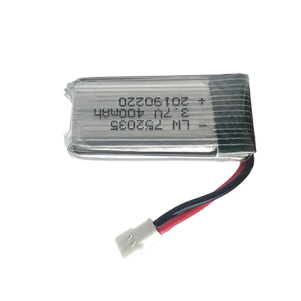 3 7 В 400 мАч 30c Lipo аккумулятор для H107 H31 KY101 E33C E33 U816A V252 H6C 25C RC Quadcopter 752035 30C мАч|Детали и