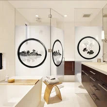 DICOR витражная статическая пленка для окна цветы Лотос матовая уединенная стеклянная наклейка домашний декор цифровая печать BLT1279