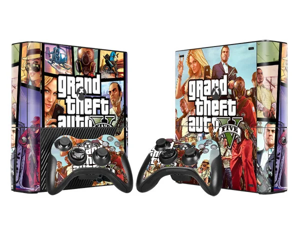 Grand Theft Auto 5 GTA 5 Виниловая наклейка для microsoft Xbox 360 E Slim контроллер консоли для x box 360 SLIM E наклейка