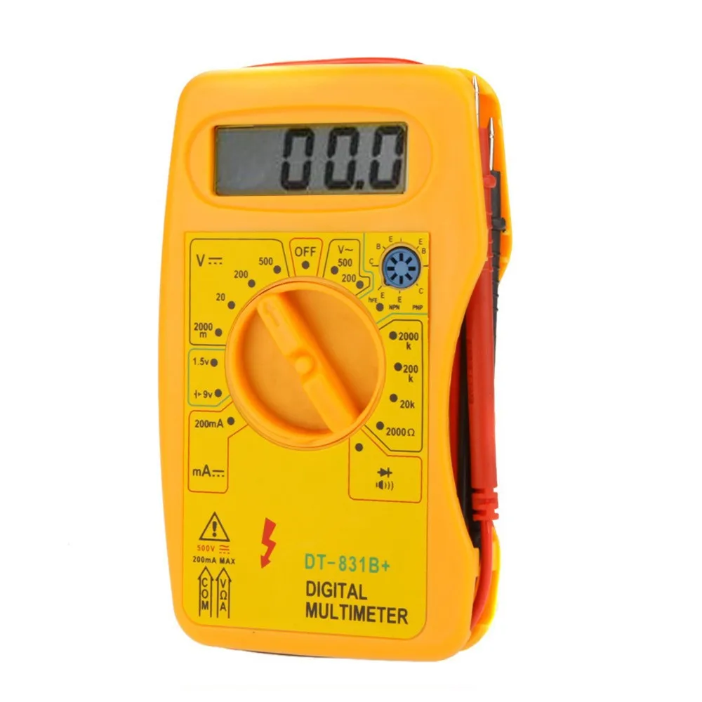

100X DT-831B+ Professional Digital Multimeter DMM Voltmeter Ammeter Multitester Ohmmeter hFE Tester Megohmmeter w/Battery Tester