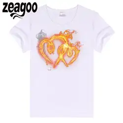 Zeagoo рукавом Повседневное, шеи экипажа Slim Fit мягкие короткие Для женщин футболка белая два love 130