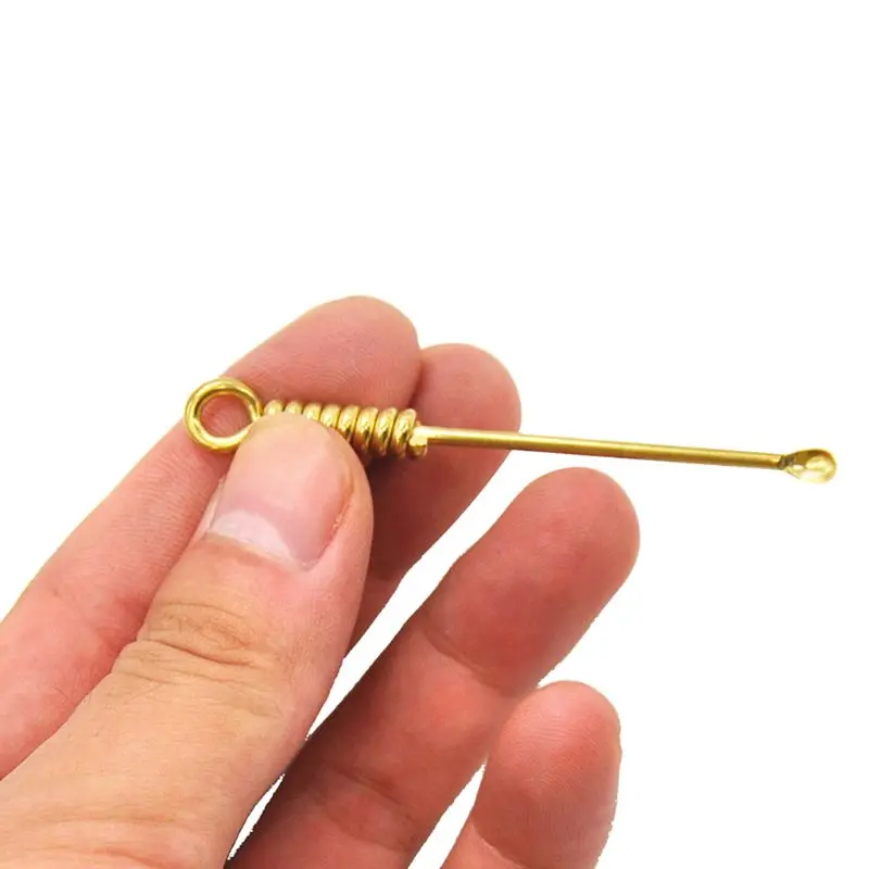 

Durable Double-headed Stainless Steel Pipe Smoke Oil Spoon Electronic Cigarette Tobacco Accessories Cleaning Tools