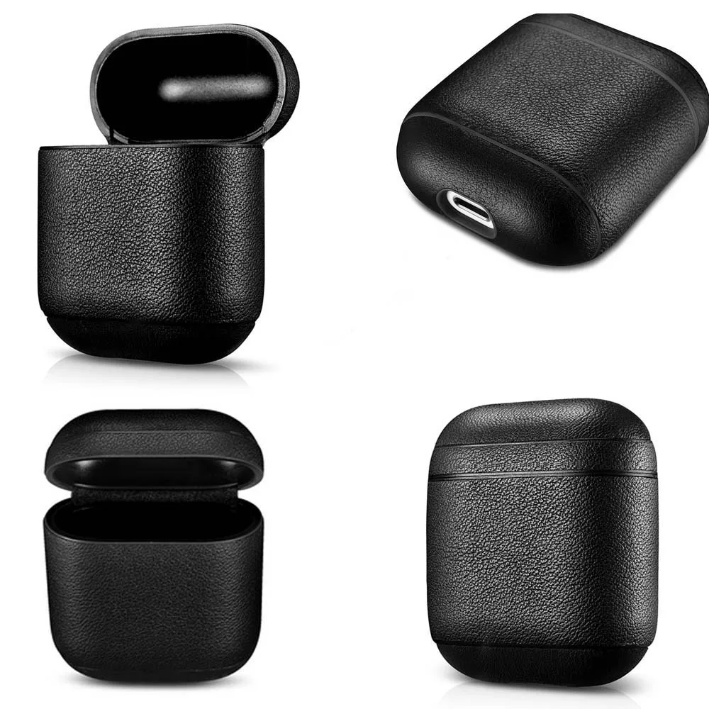 JINSERTA чехол для наушников для Airpods из натуральной кожи, чехол для наушников, аксессуары для наушников, защитный чехол для беспроводной гарнитуры