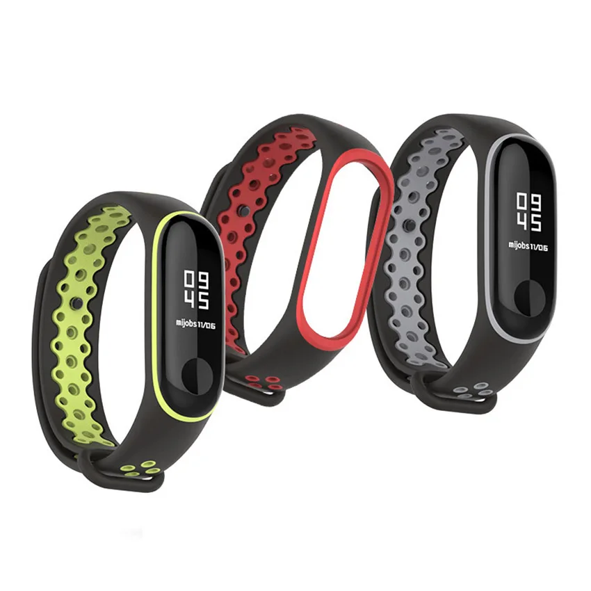 Original Miband 3 Strap Sports Edition Breathable Double Color