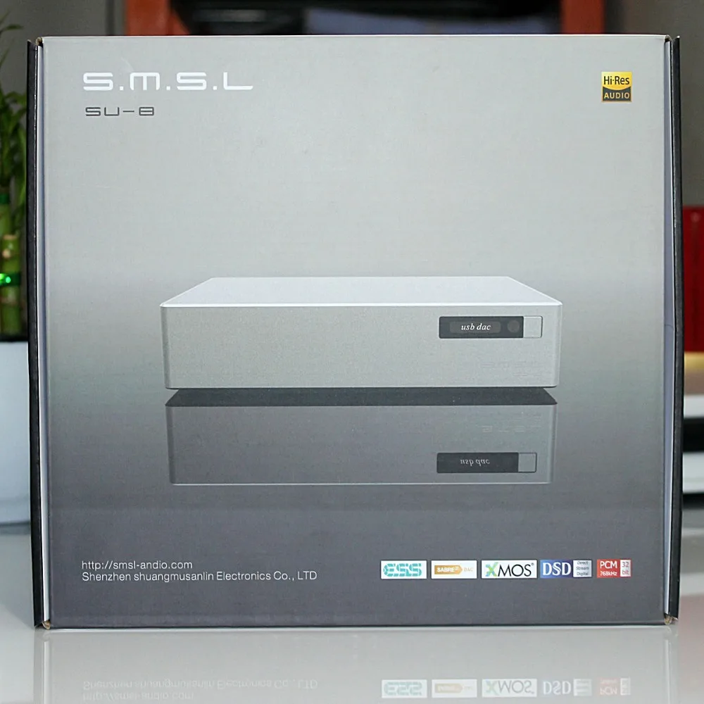 SMSL SU 8 V1.2 версия HIFI DAC 2 * ES9038Q2M USB XMOS XU208 DSD 64 512/768 кГц DOP XLR выход|Цифро-аналоговые