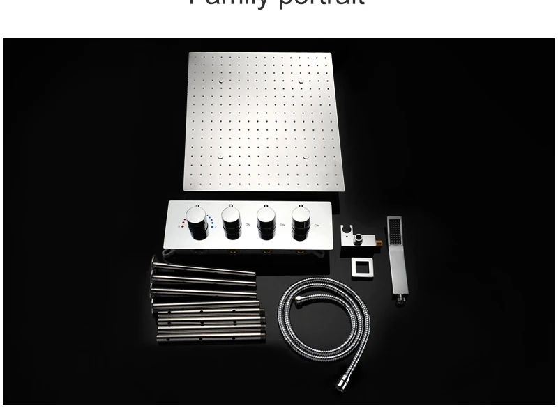 hm LED Ceiling Shower Set 20 Inch constant temperature Change Mist Rain Bathroom Shower Head Multiple Functions Shower Diverter (26)
