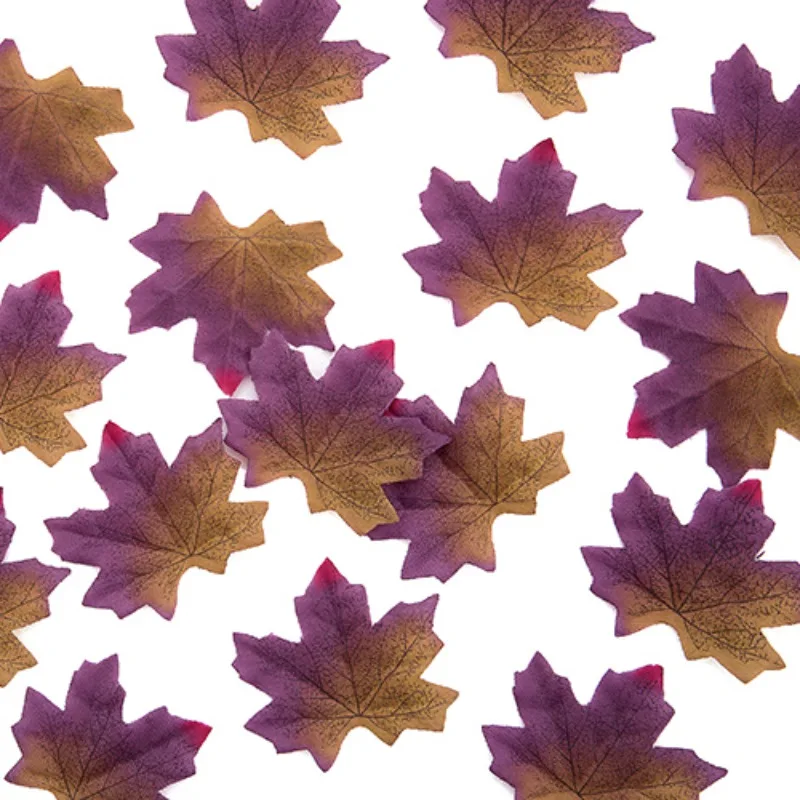 Искусственные Шелковые кленовые листья для Дня благодарения, украшения для дома, свадьбы, скрапбукинга, ремесло, разноцветные осенние кленовые листья - Цвет: 9