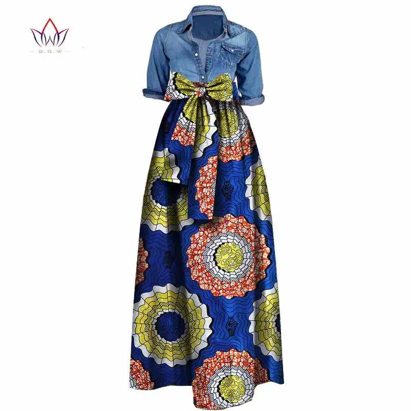Autumn Woman Long Maxi font b Skirt b font for Women African Dashiki for women Bazin