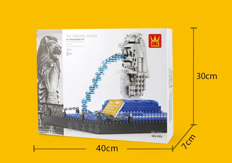 Серия Creator Wange 4218 модель Merlion Набор строительных блоков классическая архитектура