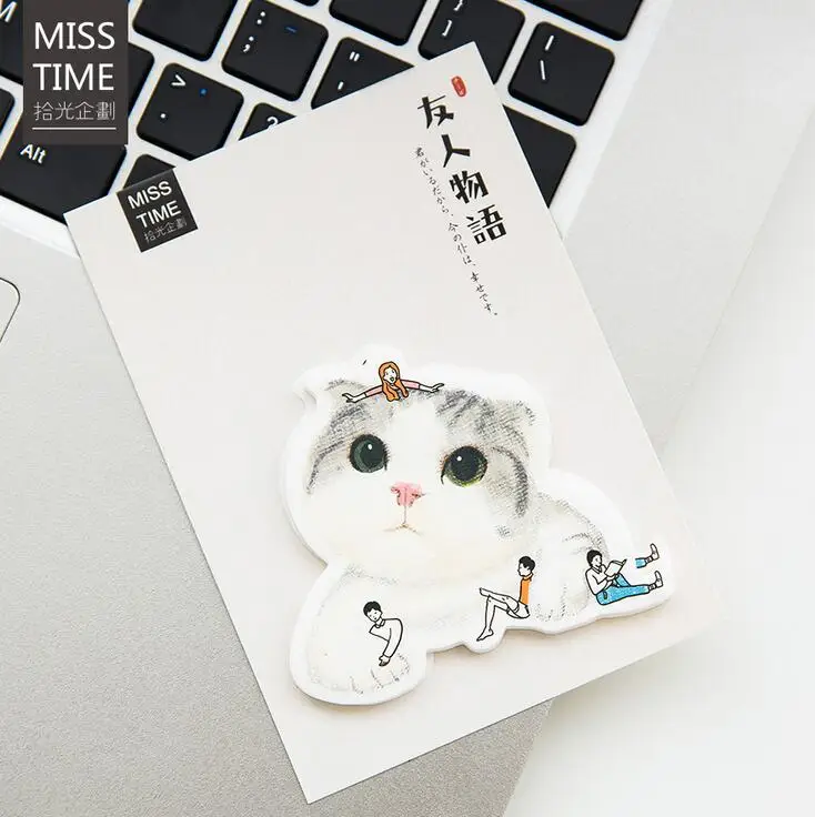 

Lovely Animal Cat Rabbit Hedgehog Memo Pad N Times Notepad Sticky Notes Memo Gift Stationery Retail