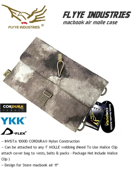 

FLYYE MOLL 11 inch MACBOOK AIR MOLLE CASE Multicam AOR AU Wargame Airsoft Hunting Tactical Military BG-A013