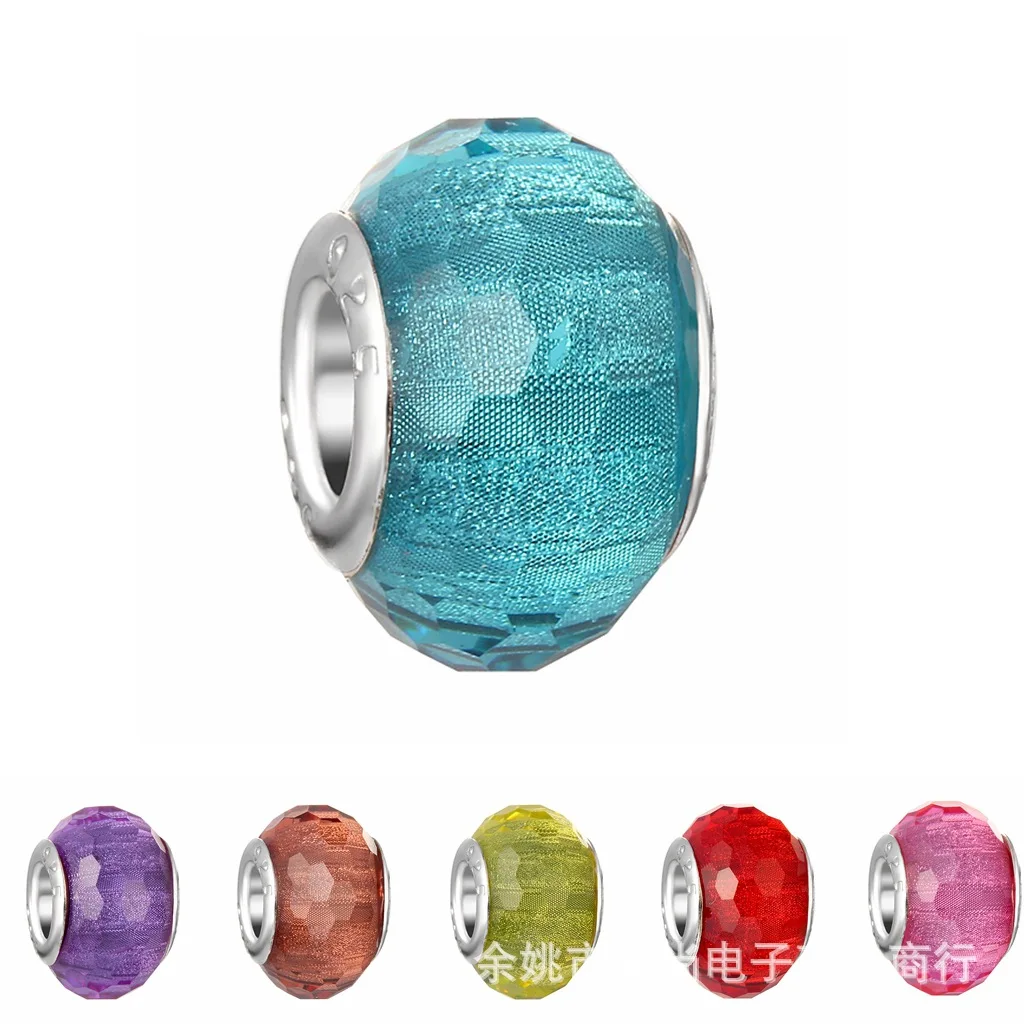 

925 Sterling Silver Original crystal Charm Fit Pandora Bracelet Party Authentic DIY beads Jewelry