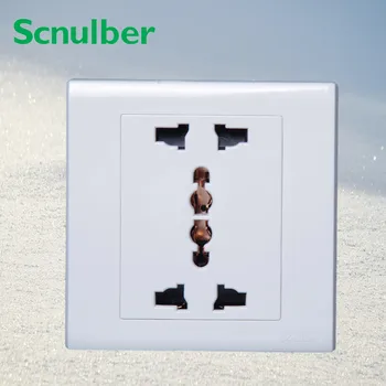 

EU AU US UK standard double multi funcational 3p 3 poles wall switch socket outlet