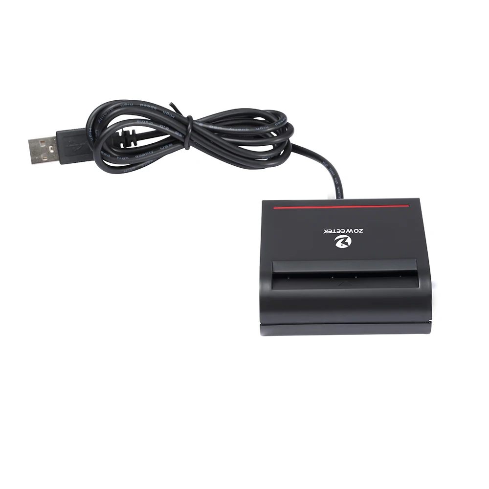 Zoweetek 12026-2 Easy Comm USB EMV считыватель смарт-карт писатель с драйверами CD для ISO 7816 EMV чип-метки SIM/ATM/IC/ID карты