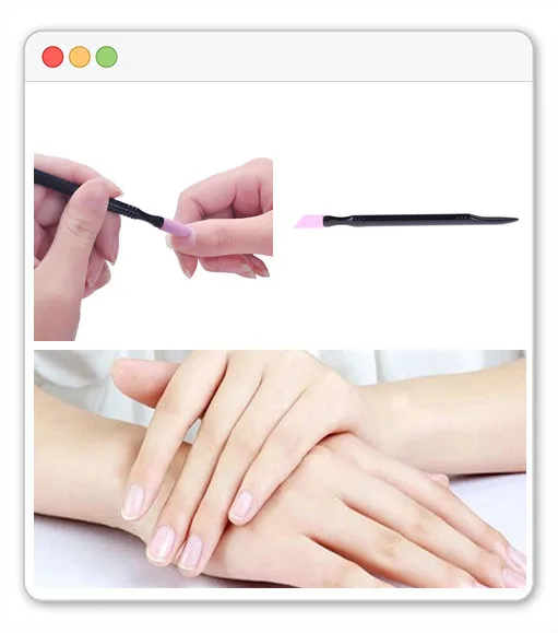 New 2pcs Nail File Set Scrub Cuticle Remover Pen Quartz Stone Polish Pusher Trimmer Tool For Nails Art Manicure Tool Kit