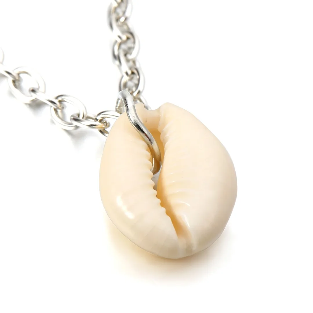 Vinatge Maxi Chokers Necklace Charming Beach Jewelry Shellhard Shells Cowrie Choker Necklace collares collier For Women