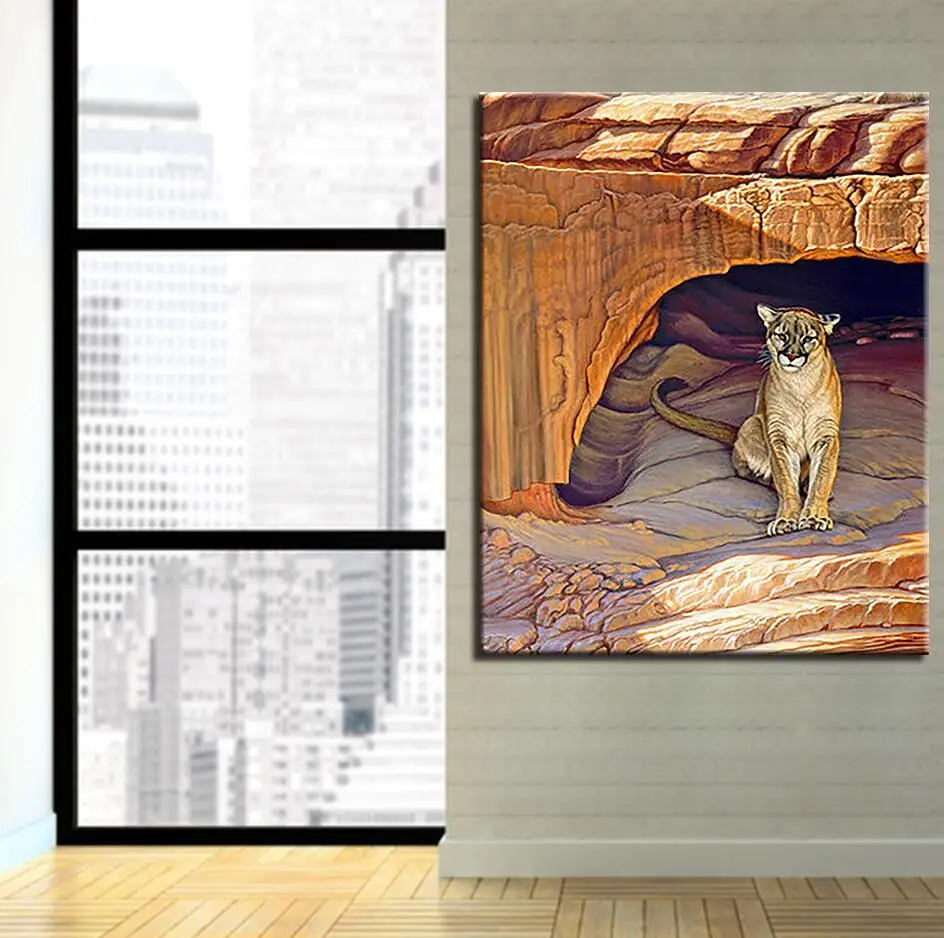 Картина в масляной рамке по номерам DIY наборы для рисования раскраска абстрактные картины животных на холсте домашний декор для гостиной стены искусства - Цвет: Y5648