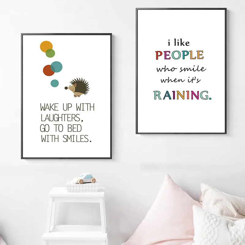 Nordic Art Canvas Painting Posters Prints Abstract Balloon Flower Wall Pictures Girls Boys Room Nursery Home Decor HD