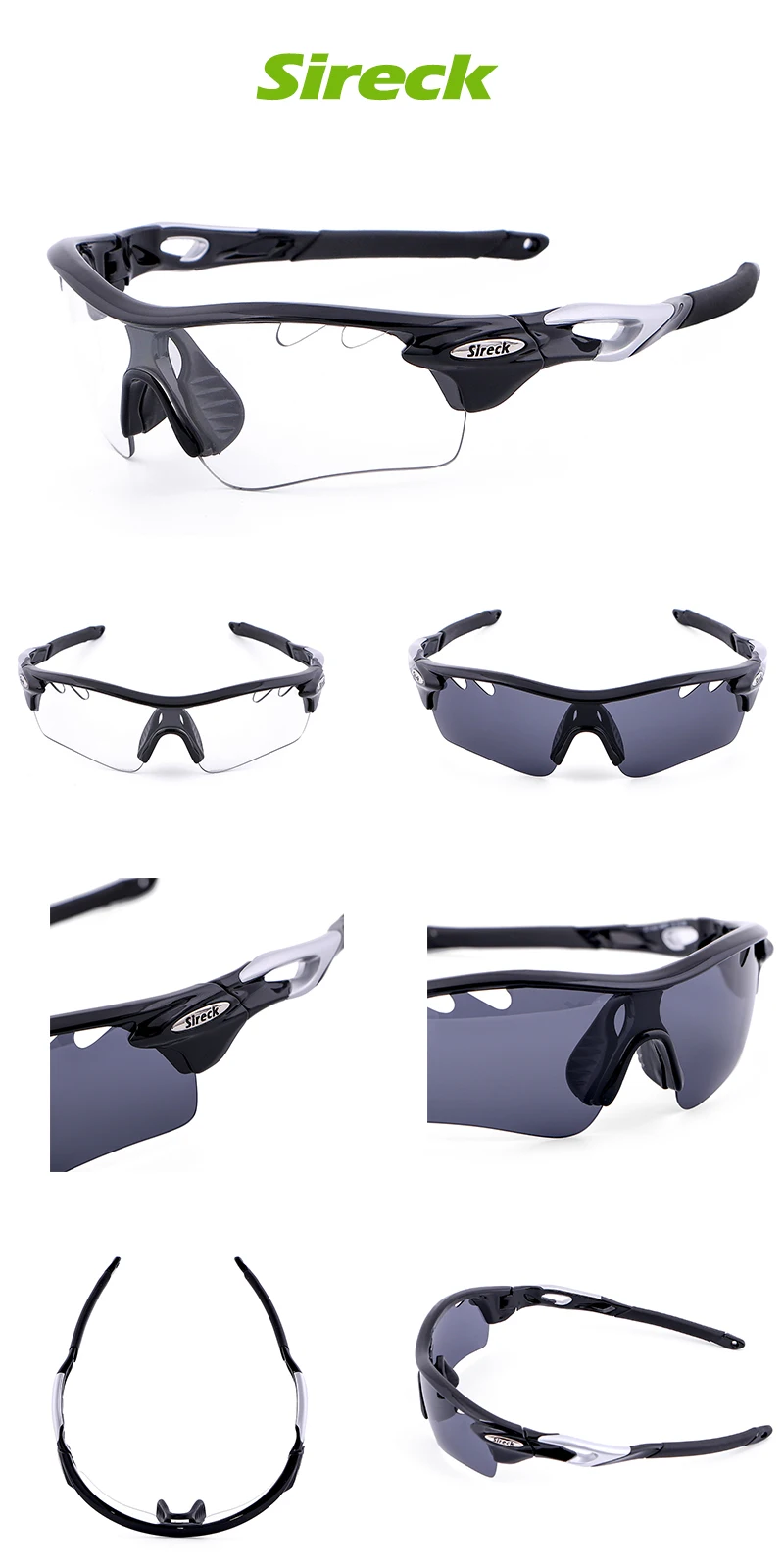 Sireck фотохромные велосипедные очки, спортивные солнцезащитные очки, поляризационные, UV400, мужские, женские, дорожные, горные, велосипедные очки, очки